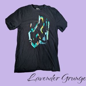 Fox Black & Multicolor Graphic Tee - US M